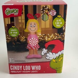 Gemmy Cindy Lou Who Airblown Inflatable 5 ft -New